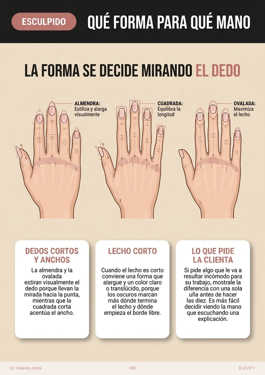 Qué forma para qué mano